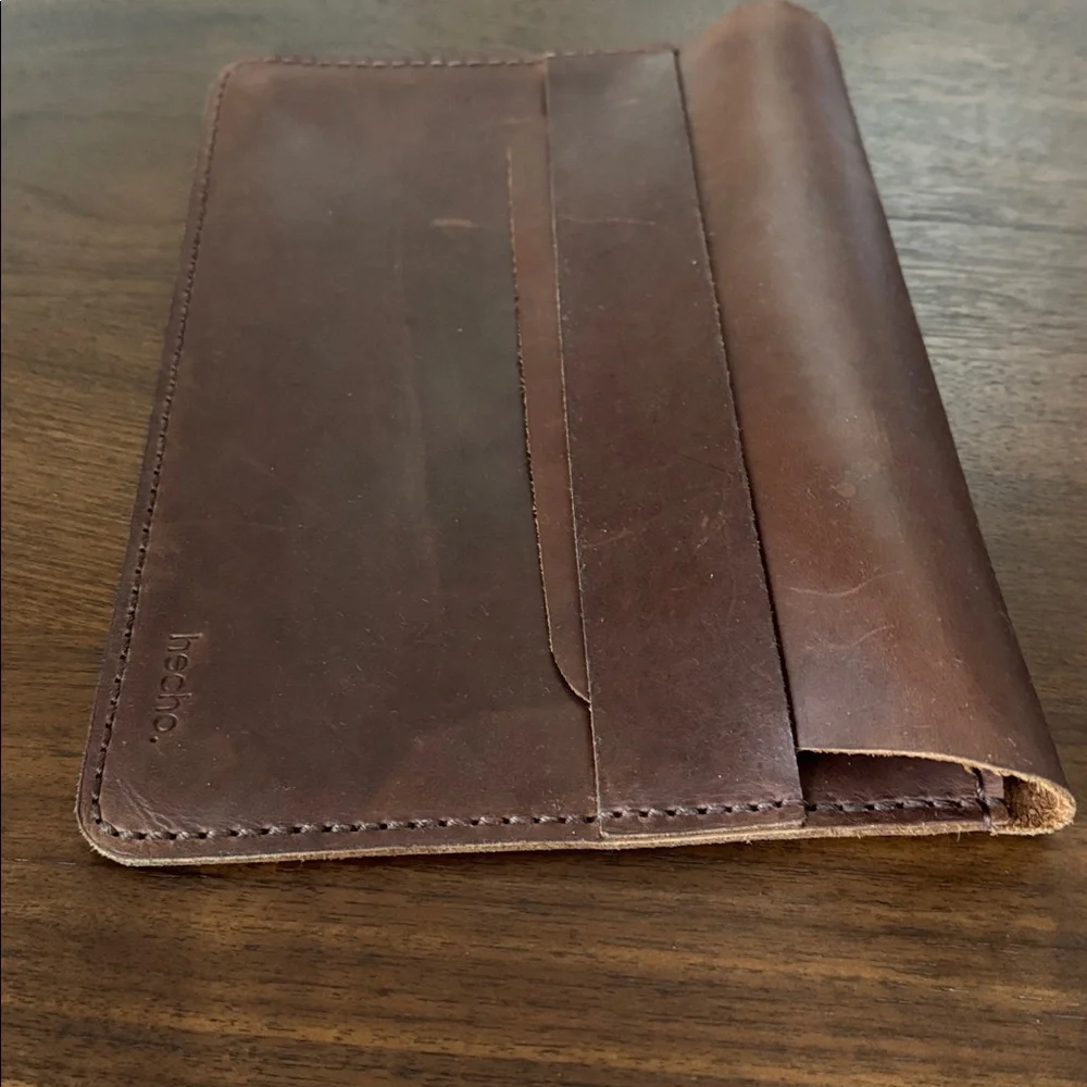 FULL GRAIN LEATHER Portfolio hecho. Fernando Artisan Case Cover Sleeve Envelope
